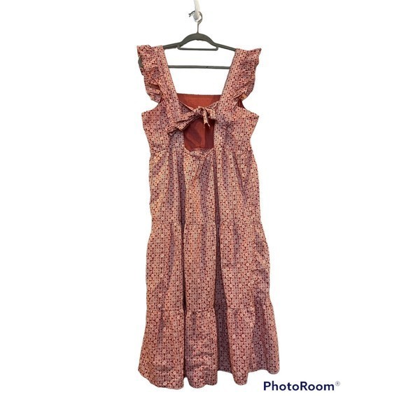 Beachlunchlounge Alicia Maxi Dress tiered tie back XL‎ - Picture 2 of 8